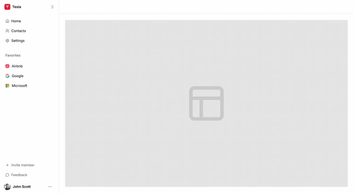 Team collaboration interface